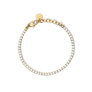 Bracciale in Acciaio tennis dorato con cristalli Style 11 831019 Kidult