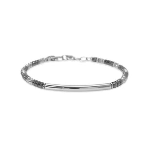 Bracciale in acciaio e ematite Style 23 831127 Kidult