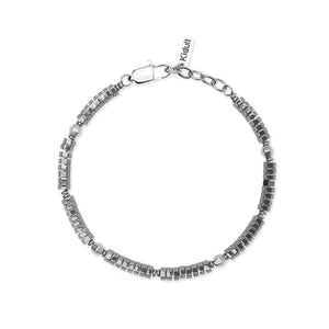 Bracciale regolabile in acciaio e ematite Style 23 831125 Kidult
