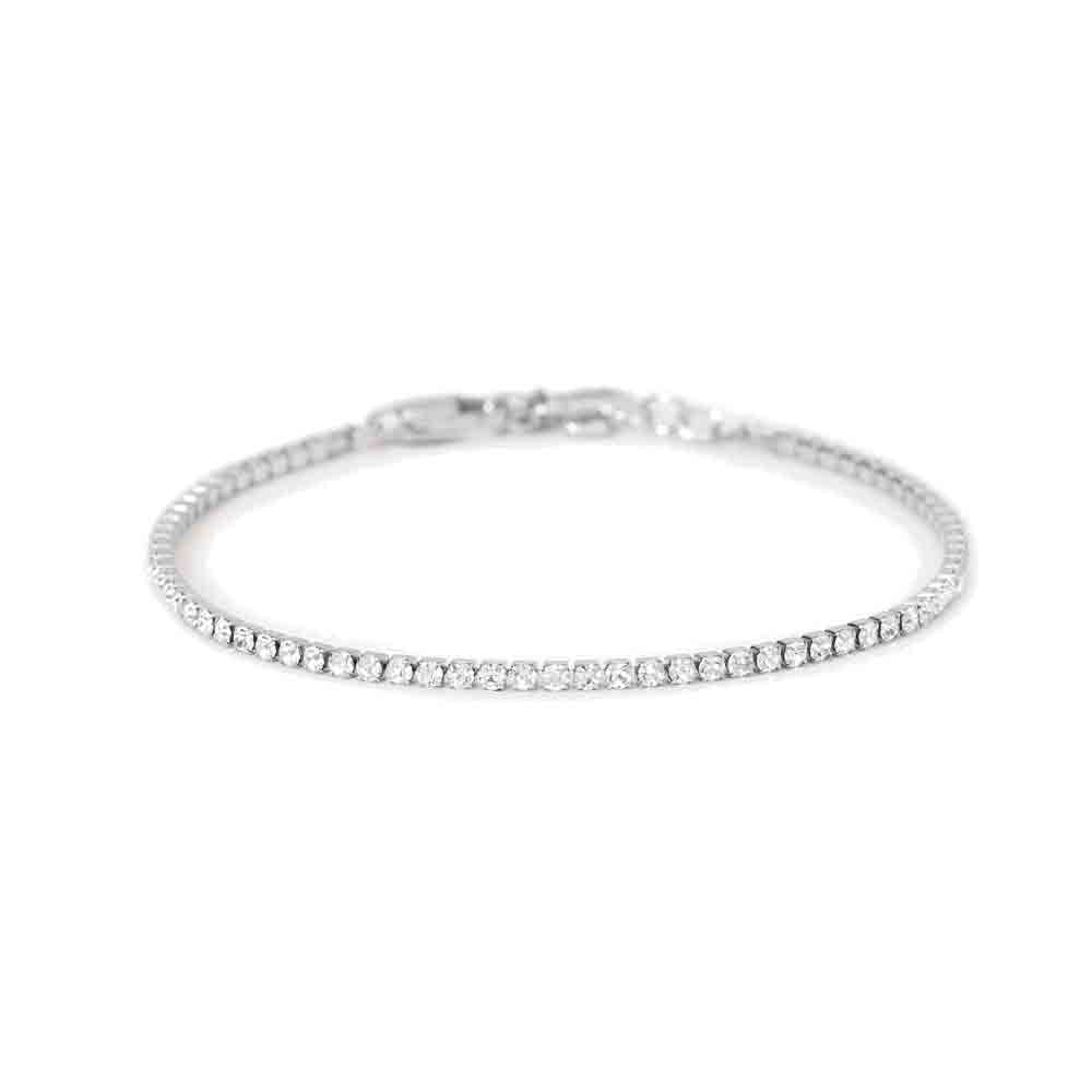 Bracciale uomo tennis con cristalli bianchi Style 12 831108 Kidult