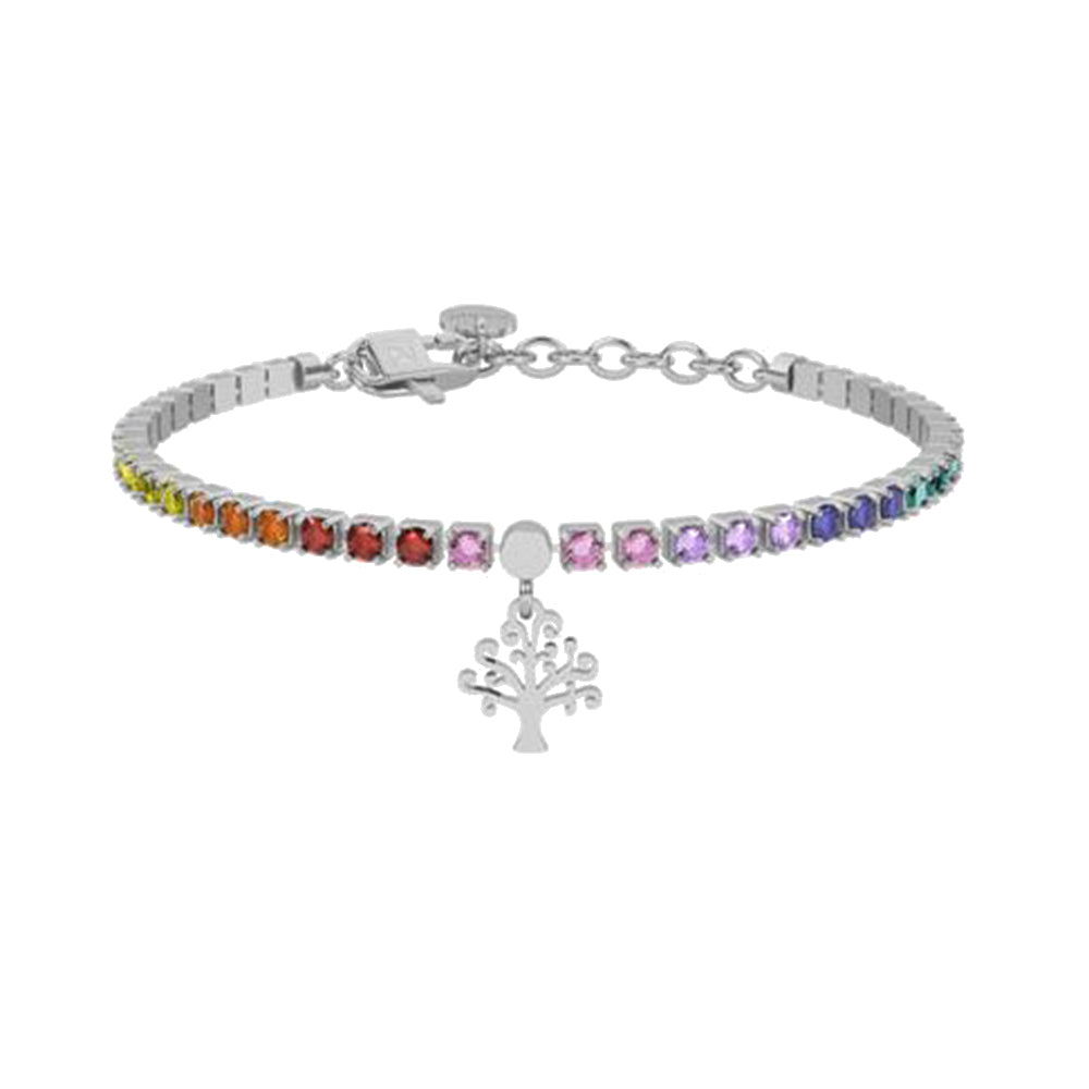 Bracciale tennis multicolor con albero della vita Style 49 732325 Kidult
