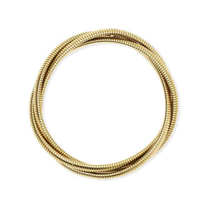 Bracciale tubogas intrecciato dorato Style 13 831082 Kidult