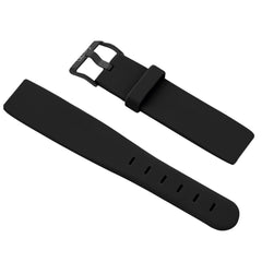 Cinturino Orologio In Silicone Nero - Ricambio Universale Morbido, 3+2.4 Pollici (Set Da 1) - 4