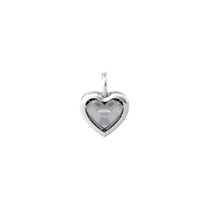 Ciondolo a cuore in glass grigio Componibile By You Energy Stone 741096 Kidult
