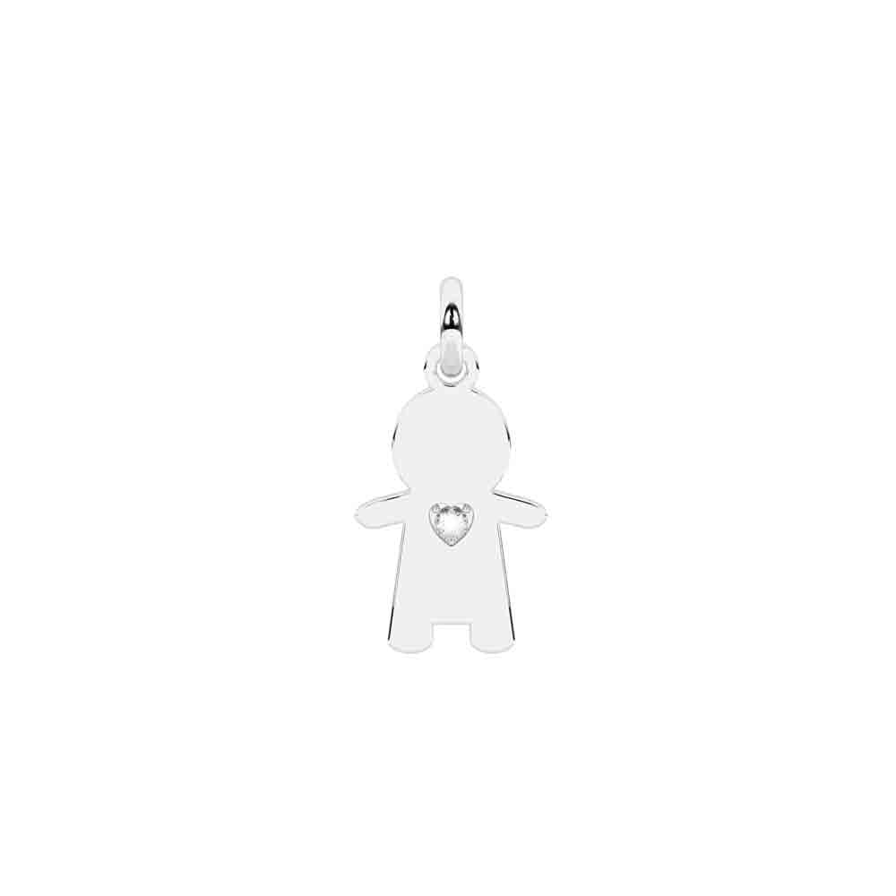 Ciondolo bimbo in acciaio Componibile By You Symbols 741335 Kidult