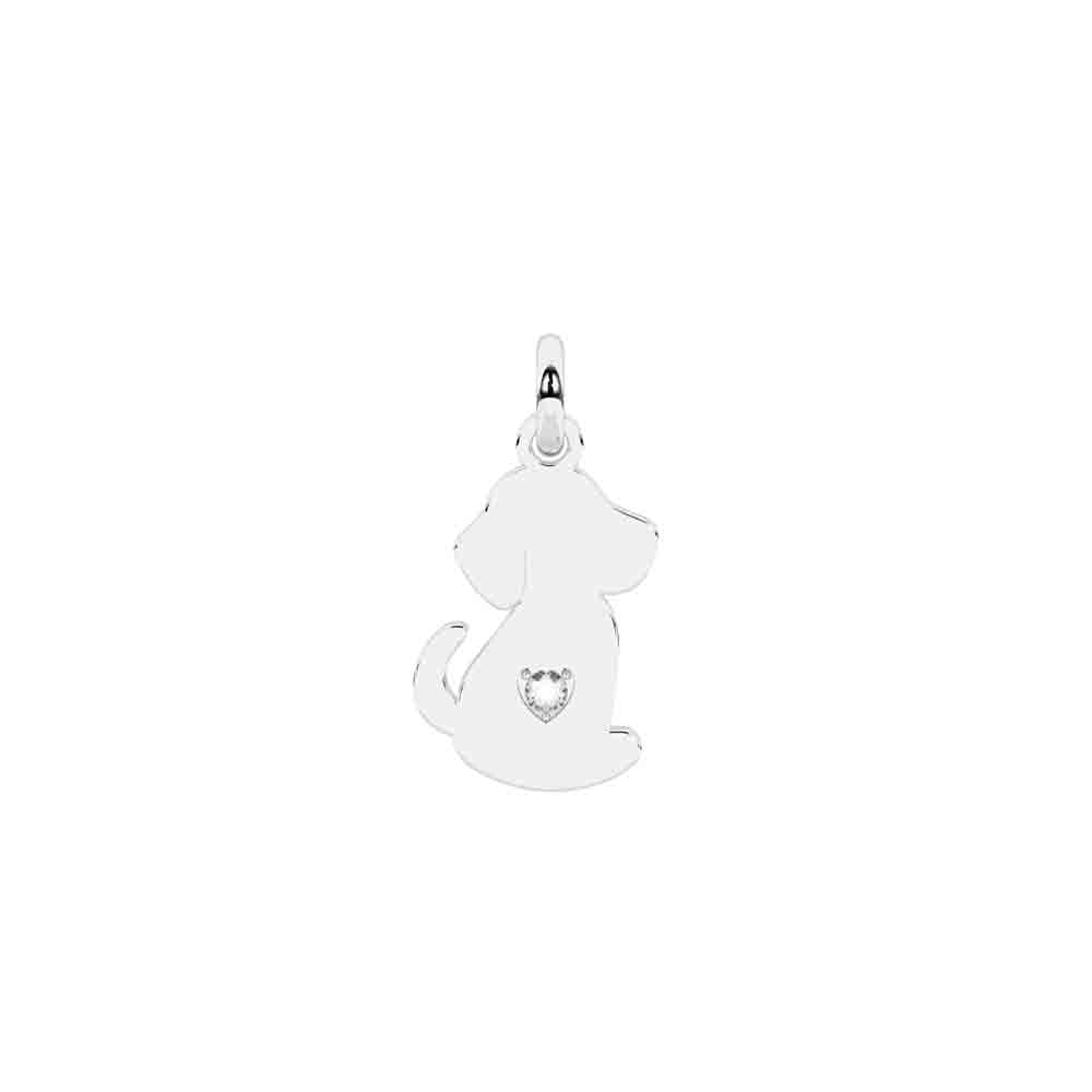 Ciondolo cane in acciaio Componibile By You Symbols 741341 Kidult