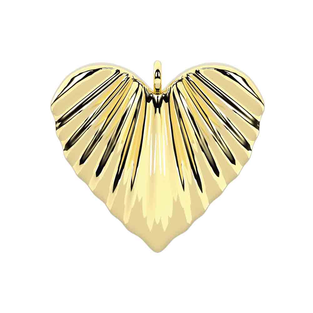 Ciondolo con cuore gold alato Componibile By You 741326 Kidult