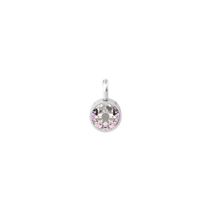 Ciondolo con zircone rosa tondo Componibile By You Energy Stone 741125 Kidult