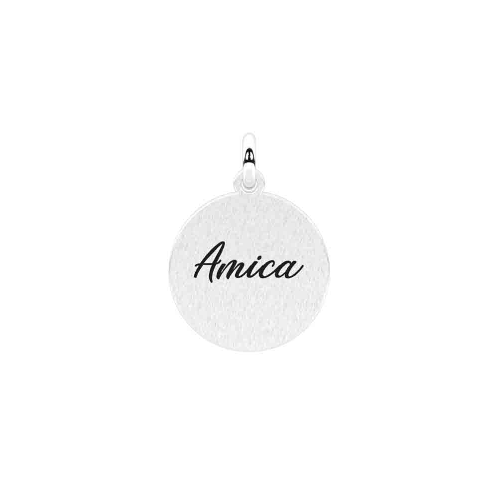 Ciondolo tondo con scritta per amica Componibile By You Symbols 741359 Kidult