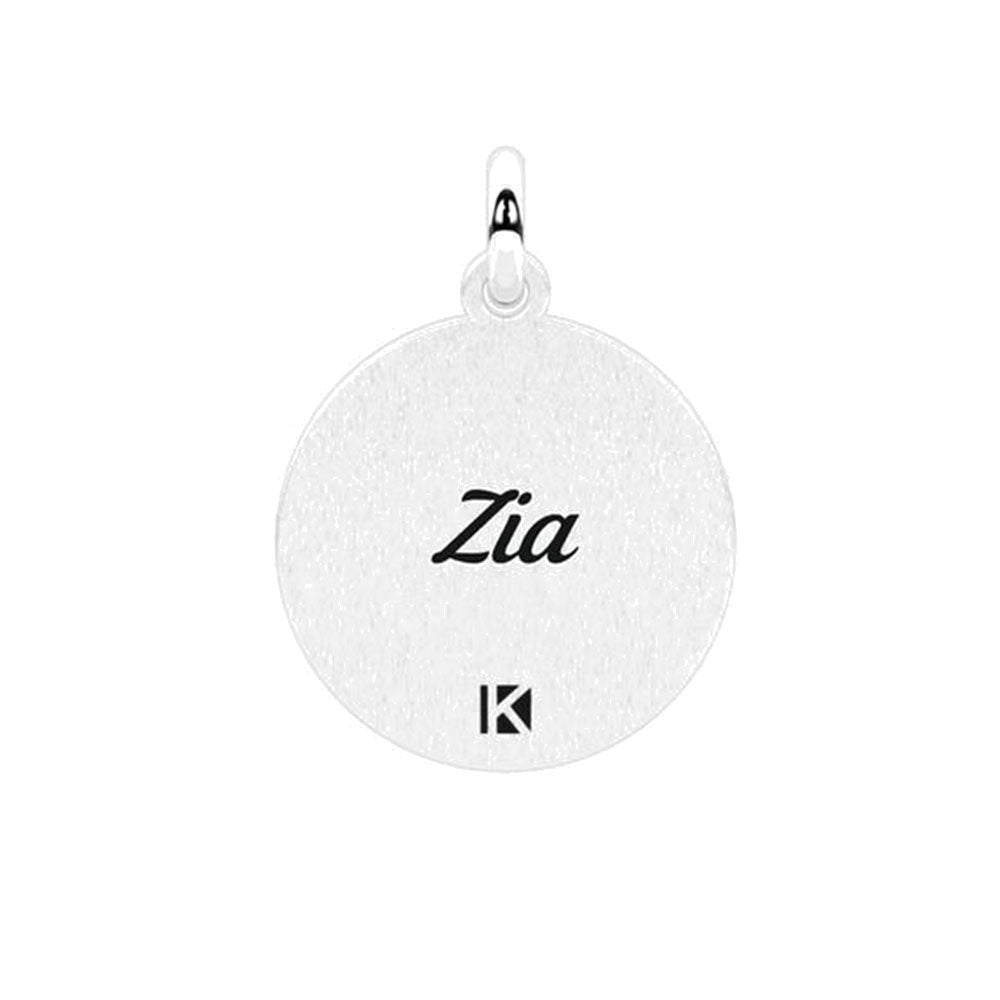 Ciondolo tondo con scritta per zia Componibile By You Symbols 741367 Kidult