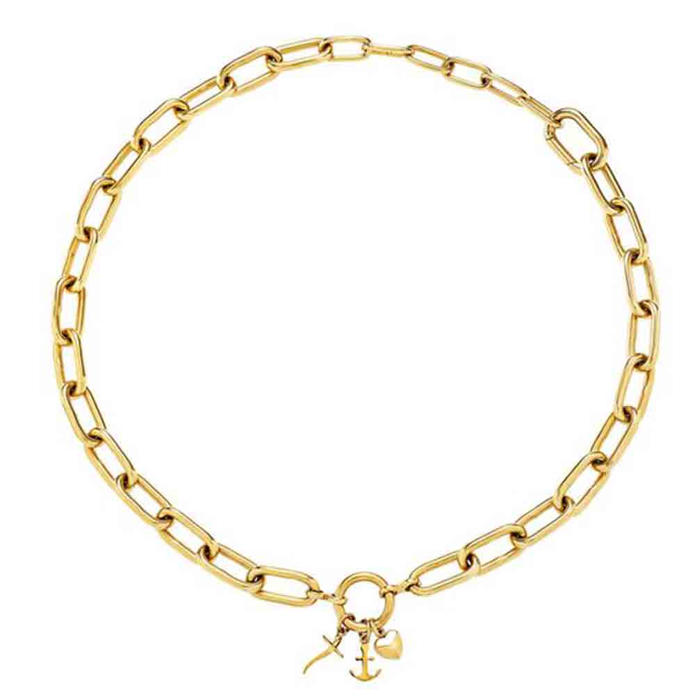 Collana Donna Acciaio Gold Love Ties Breil