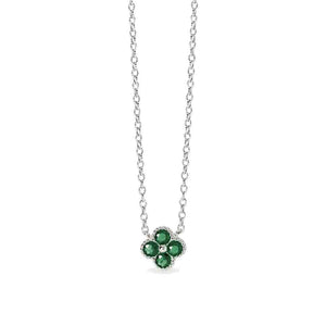 Collana Donna con ciondolo fiore verde Mabina Gioielli
