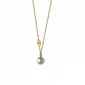 Collana Donna in Acciaio Gold e Perla Liu Jo Luxury