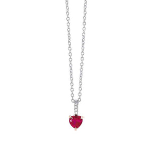 Collana Donna in Argento Cuore Rouge Mabina Gioielli