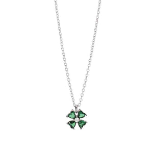 Collana Donna in Argento Quadrifoglio Mabina Gioielli