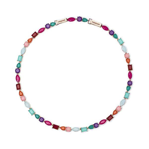 Collana Donna in Argento con fusion stone multicolor Mabina Gioielli