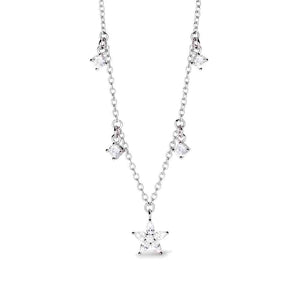 Collana Donna in argento con ciondolo fiore Mabina Gioielli