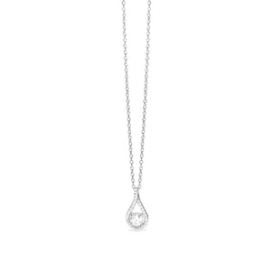 Collana Donna in argento con pendente in zirconi Mabina Gioielli