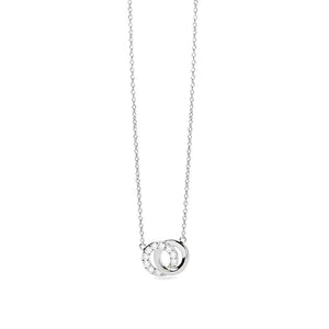 Collana Donna in argento doppio cerchio Mabina Gioielli