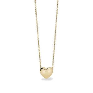Collana Donna in argento placcato oro con cuore Mabina Gioielli