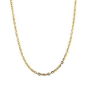 Collana Unisex in Oro Giallo 9 Carati Rolo Diamantata Piena