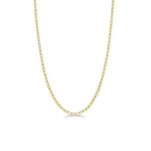Collana Unisex in Oro Giallo Traversino Piatto