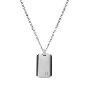 Collana Uomo Acciaio Strong Diamantino Bianco Nomination