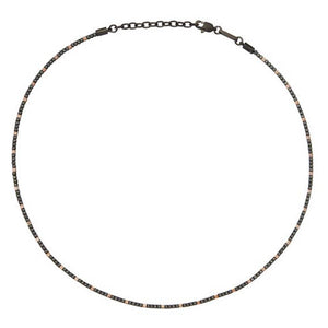 Collana Uomo Acciaio ed Ematite B Rocks Breil