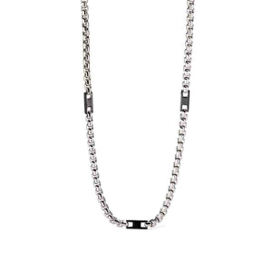 Collana Uomo in Argento con elementi bruniti Mabina Gioielli