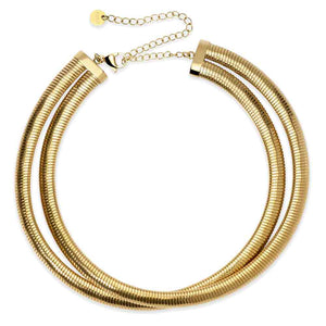 Collana dorato con doppia catena tubogas Style 13 851061 Kidult