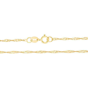 Collana in Oro Giallo Maglia Singapore