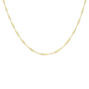 Collana in Oro Giallo Maglia Singapore
