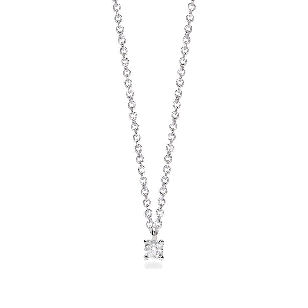 Collana Donna in argento e diamante Punto Luce My Diamond Mabina Gioielli