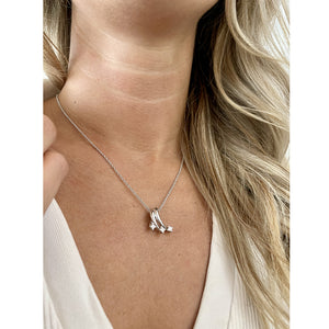 Collana Oro Bianco con Diamanti Eternity Recarlo 2