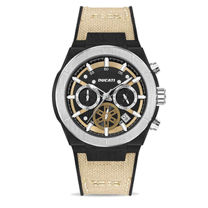 Cronografo Uomo Acciaio Ducati Corse Beige Locman