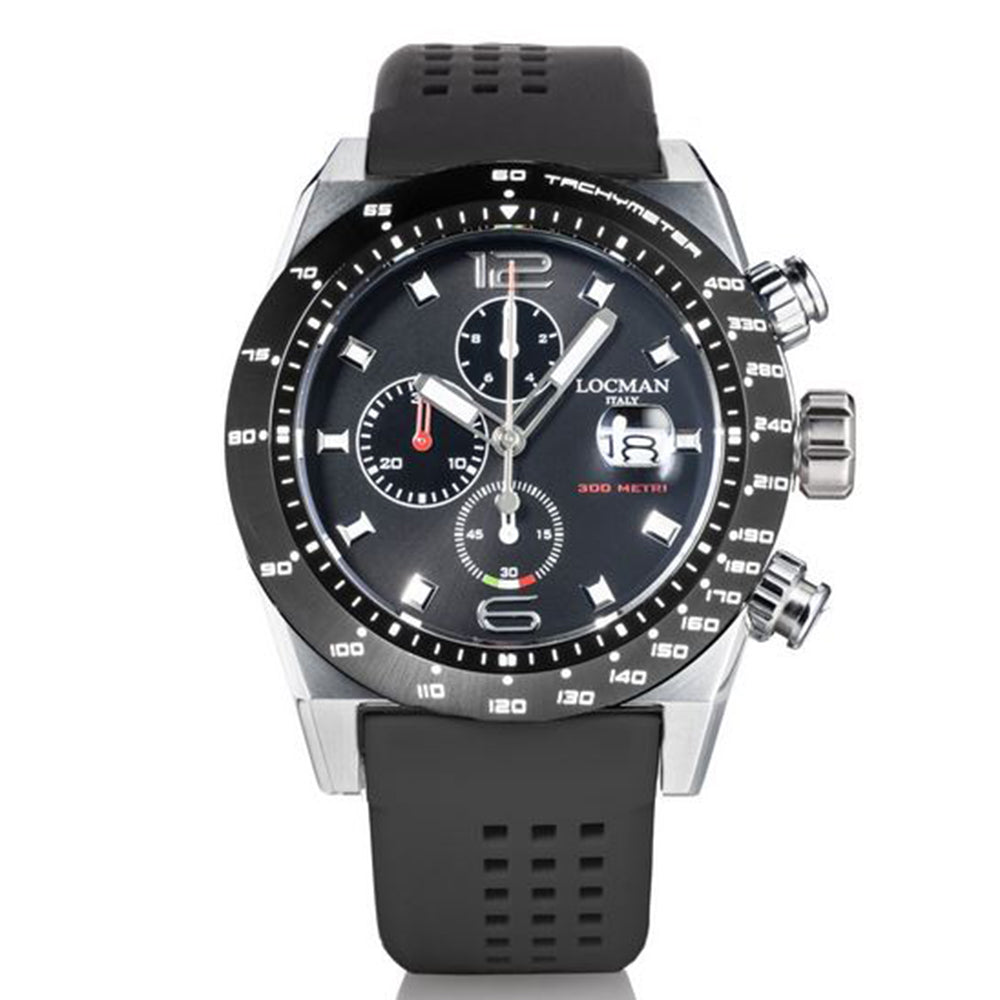 Cronografo Uomo Stealth 300mt Nero Locman