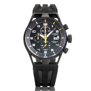 Cronografo Uomo in Acciaio e Titanio Pvd Black Montecristo Locman
