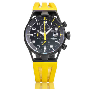 Cronografo Uomo in Acciaio e Titanio Pvd Black Montecristo Locman