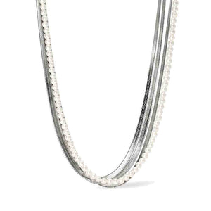 Girocollo con catene e perle conchiglia Style 14 851021 Kidult