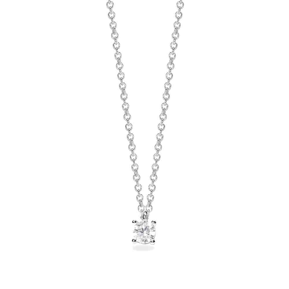 Girocollo con diamante lab-grown 0,2 carati My Diamond Mabina Gioielli