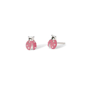 Orecchini Bambina in Argento con coccinelle Mabina Gioielli
