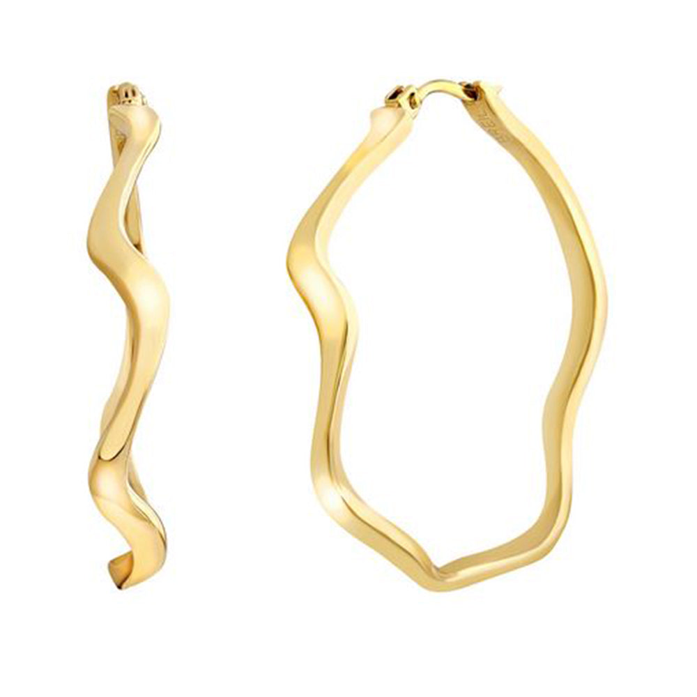 Orecchini Donna Acciaio Gold Zig Zag Breil