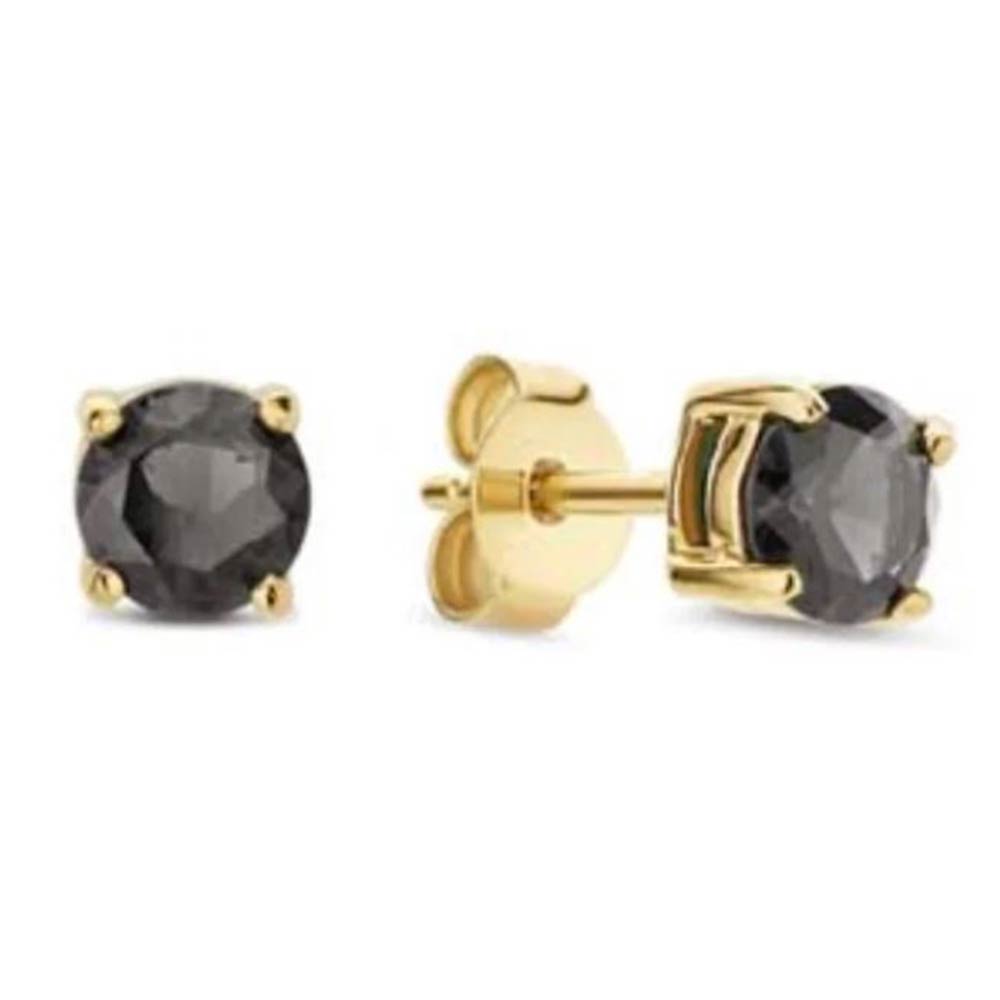 Orecchini Donna Acciaio Gold con Zircone Nero Liu Jo Luxury