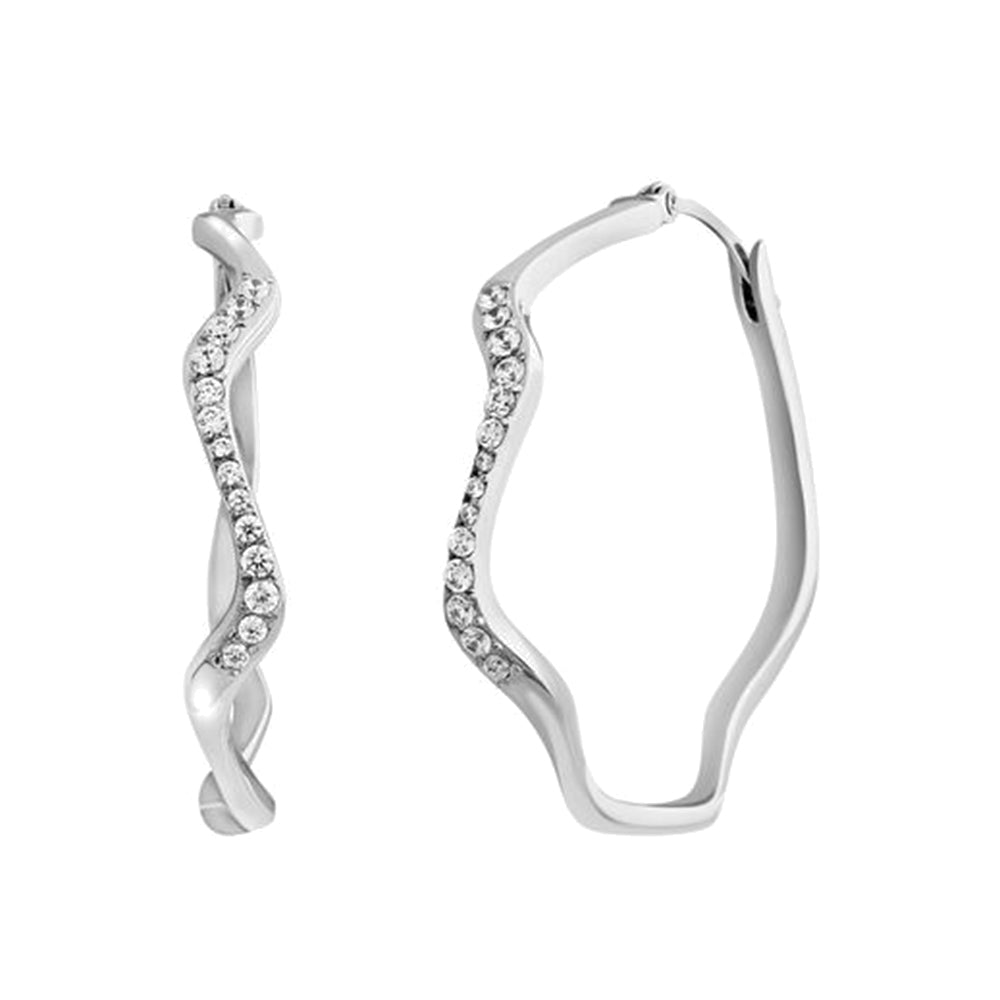 Orecchini Donna Acciaio Silver Zig Zag Breil