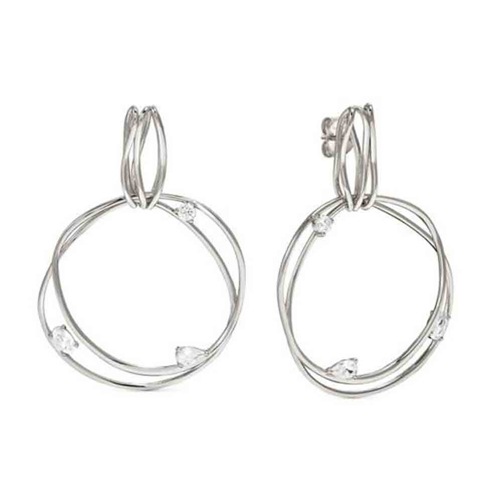 Orecchini Donna Argento My Rebel Art Cerchio Grande Nomination