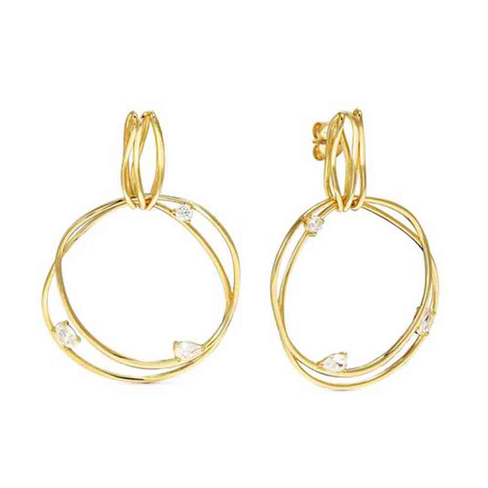 Orecchini Donna Argento My Rebel Art Cerchio Grande Nomination