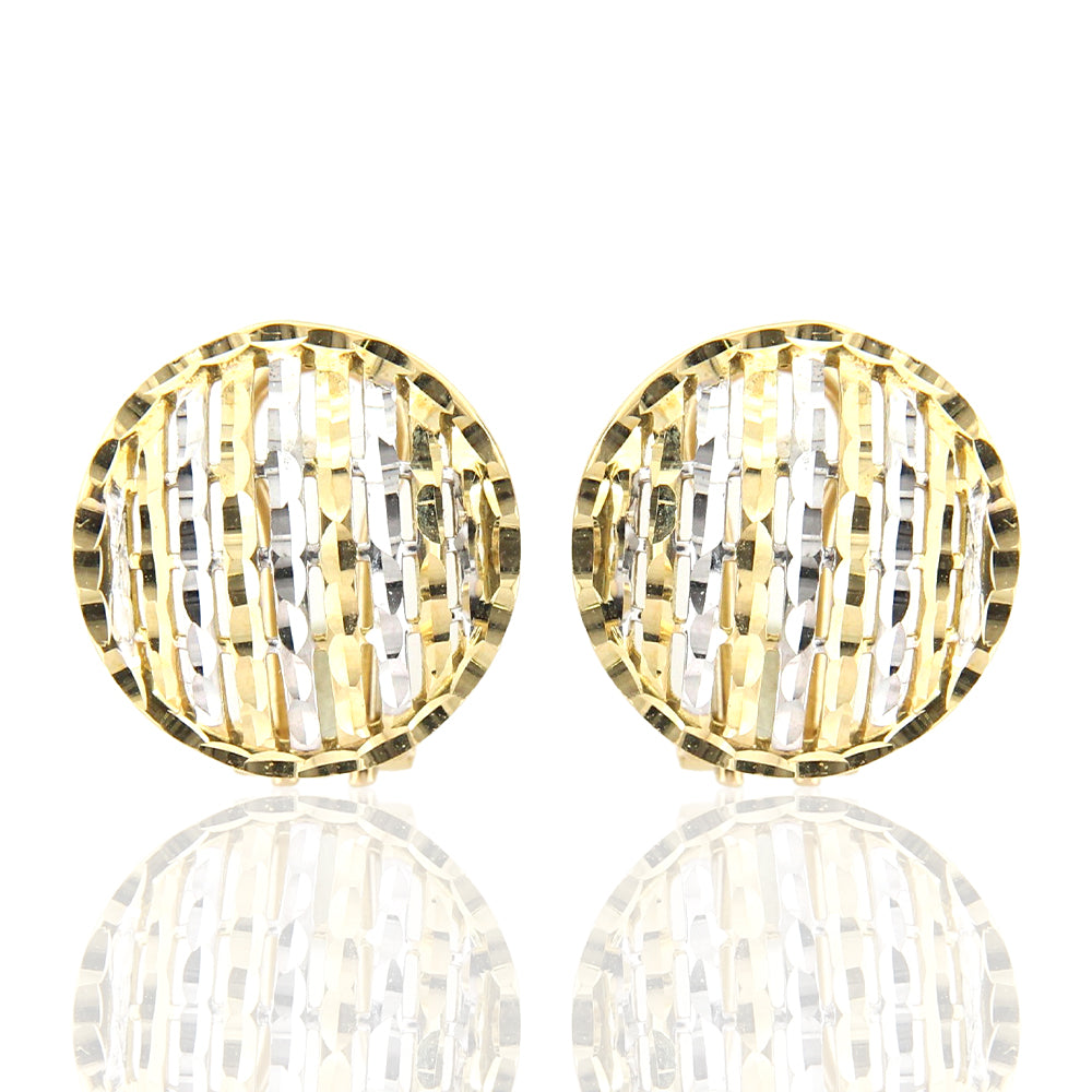 Orecchini Donna Cerchio in Oro 2 Colori Traforato