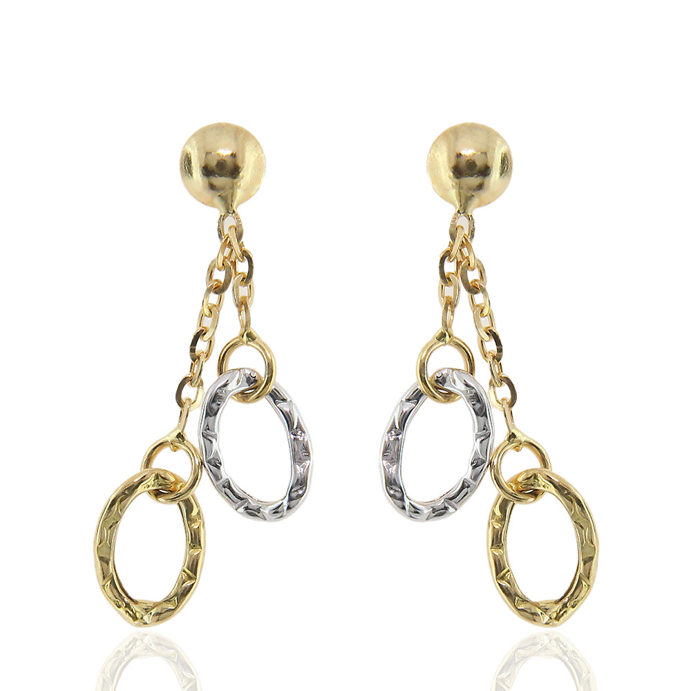 Orecchini Donna Pendenti in Oro 2 Colori