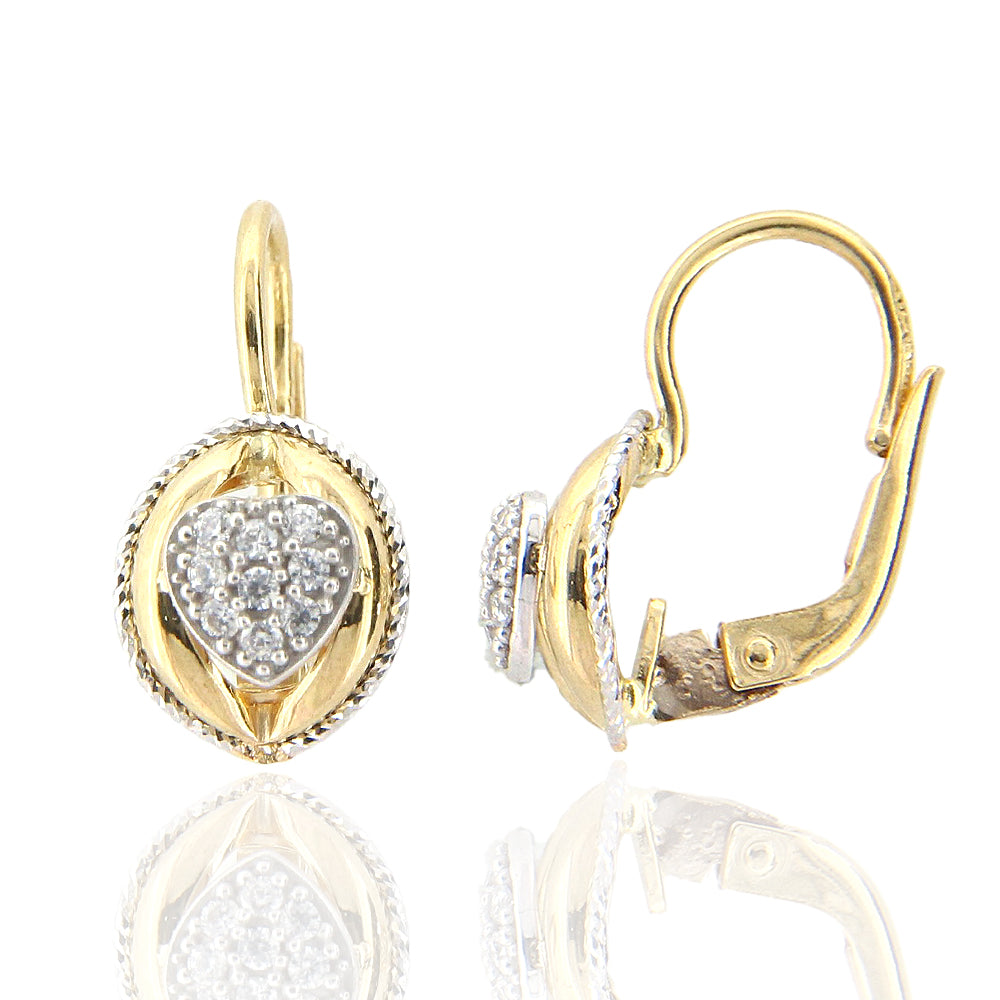 Orecchini goccia in argento placcato oro 18k - Phy Gioielli Orecchini goccia in argento placcato oro 18k - Phy Gioielli