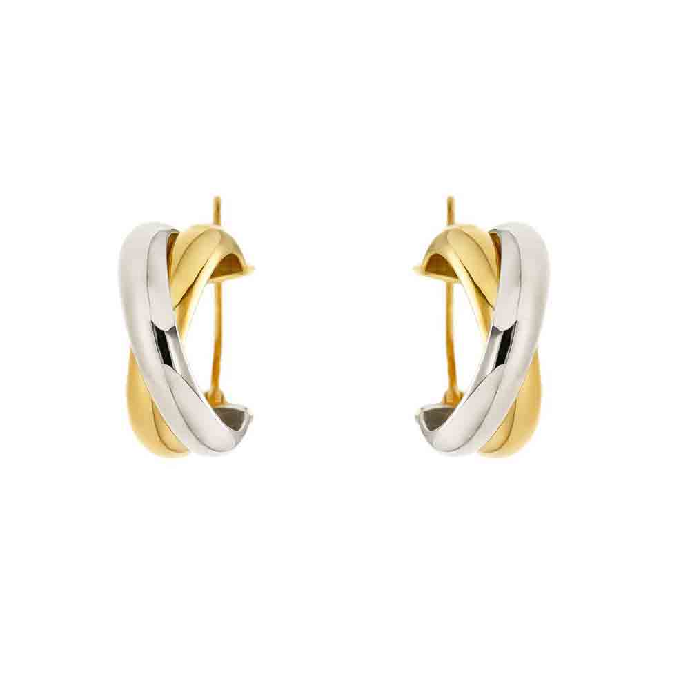 Orecchini Donna Oro Bicolore 9 Carati